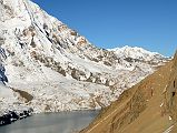 13 Tilicho Tal Lake Western End With Tukuche Peak Beyond From Trail Climbing To First Pass From Eastern Tilicho Tal Lake Camp 